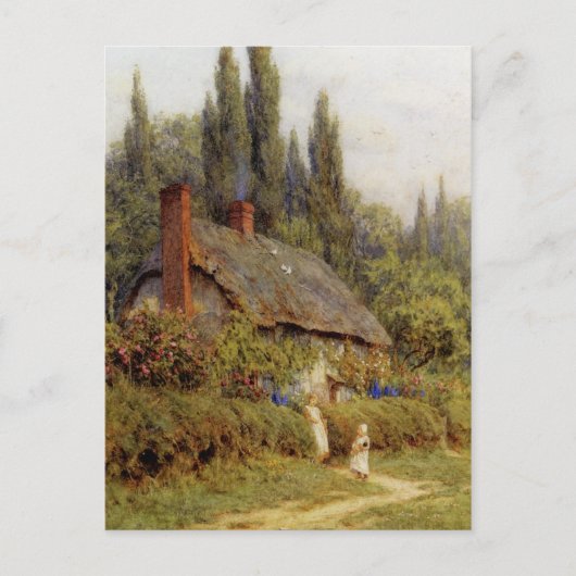 Allingham West Horsley Surrey Children op pad Briefkaart (Voorkant)