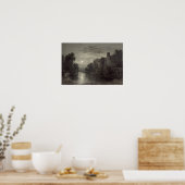 Allington Castle, bij Maidstone, Kent; Moonlight Poster (Keuken)