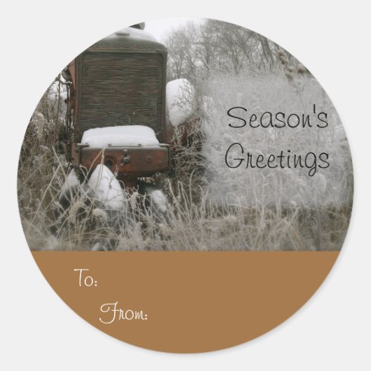 Allis Chalmers Christmas Gift Label (Voorkant)