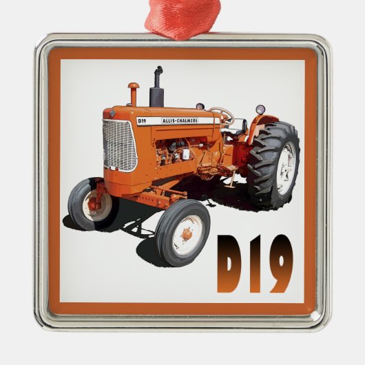 Allis-Chalmers D19 Metalen Ornament (Voorkant)