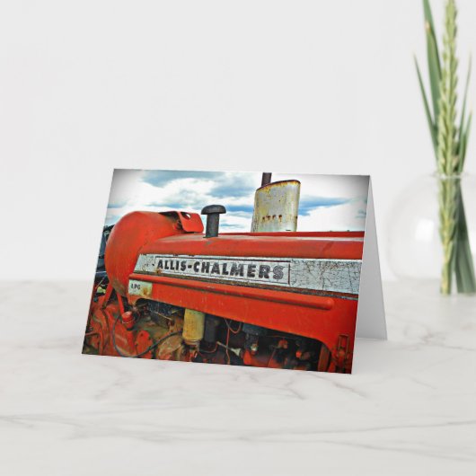 Allis Chalmers tractor Kaart (Voorkant)