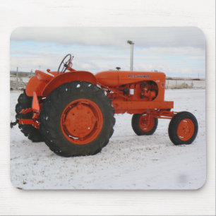Allis Chalmers Tractor Snow Scene Mouspad Muismat