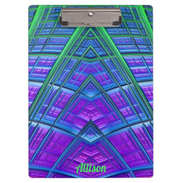 ALLISON ~ 3D! ~ Groen Paars en blauw origineel ~ Klembord