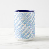 Allison Blue Style 15 oz Ringer Mok (Midden)