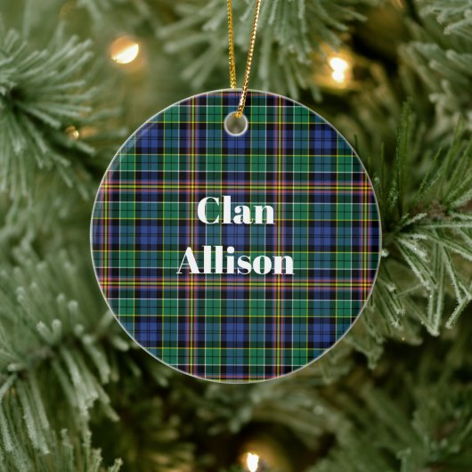Allison Clan Tartan Keramisch Ornament (Boom)