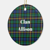 Allison Clan Tartan Keramisch Ornament (Links)