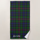 Allison Clan Tartan Pset Beach Towel Strandlaken (Voorkant)