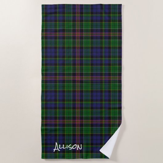Allison Clan Tartan Pset Beach Towel Strandlaken (Voorkant)