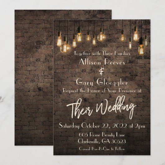 Allison en Gary Custom; Herziene w / Cream Letters Kaart (Voorkant / Achterkant)