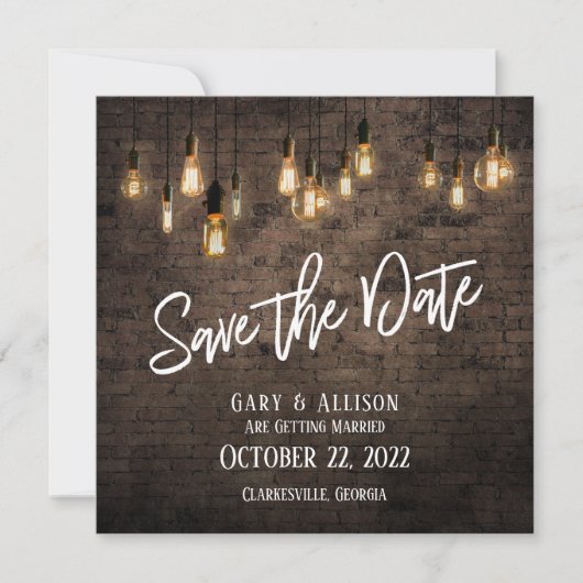 Allison & Gary V1 Save The Date (Voorkant)