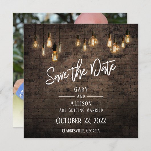 Allison & Gary V2 Save The Date (Voorkant / Achterkant)
