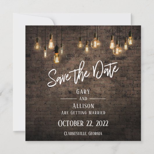 Allison & Gary V2 Save The Date (Voorkant)