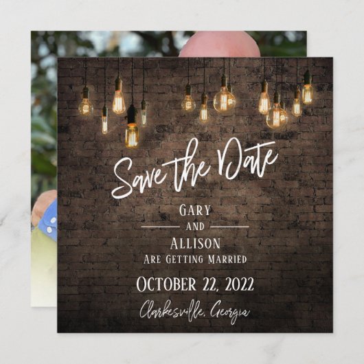 Allison & Gary V3 Save The Date (Voorkant / Achterkant)