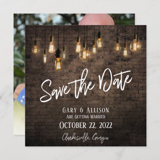 Allison & Gary V4 Save The Date (Voorkant / Achterkant)