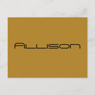 Allison geometrische letters van Orphan Black Briefkaart