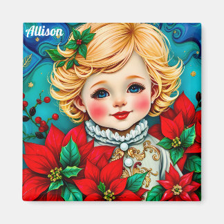ALLISON ~ Gepersonaliseerd kerstontwerp ~ Magneet