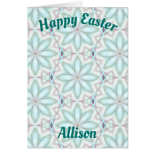 ALLISON ~ Gepersonaliseerd paaskaartpatroon ~ (Voorkant)
