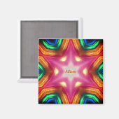 ALLISON ~ Glanzend Abstract ~ Gepersonaliseerd ~ Magneet (Voorkant / Achterkant)