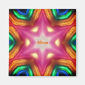 ALLISON ~ Glanzend Abstract ~ Gepersonaliseerd ~ Magneet (Voorkant)