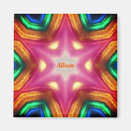 ALLISON ~ Glanzend Abstract ~ Gepersonaliseerd ~ Magneet