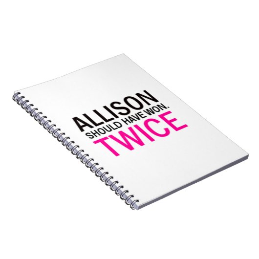 Allison had twee keer gewonnen moeten hebben, Noti Notitieboek (Rechterzijde)
