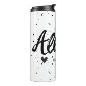 Allison Name Betekenis van de Minimale Moderne Bla Thermosbeker (Gedraaid links)