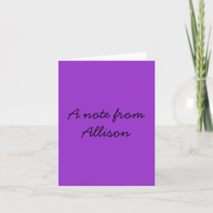 Allison Note Cards Kaart