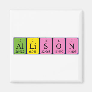 Allison periodieke lijstnaam magneet