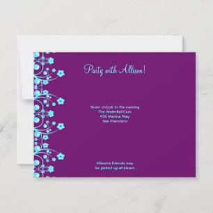 Allison Rachel Flowers & Pearls RSVP Kaartje