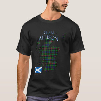 Allison Scottish Clan Tartan Schotland T-shirt