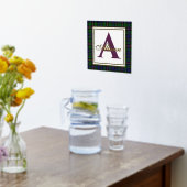 Allison Tartan Aangehouden Monogram Folie Prints (Laag (Keuken))
