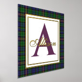 Allison Tartan Aangehouden Monogram Folie Prints (Laagn)