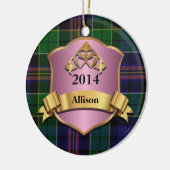 Allison Tartan Aangepast ornament (Links)