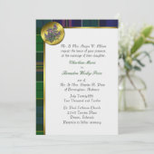 Allison Tartan Bond Uitnodiging (Staand voorkant)