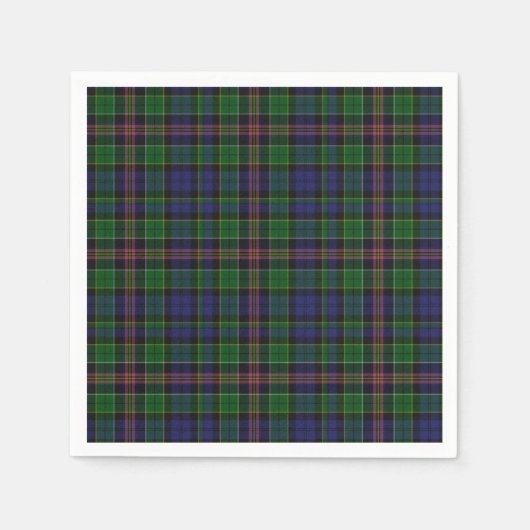 Allison Tartan Plaid Papieren servetten (Voorkant)