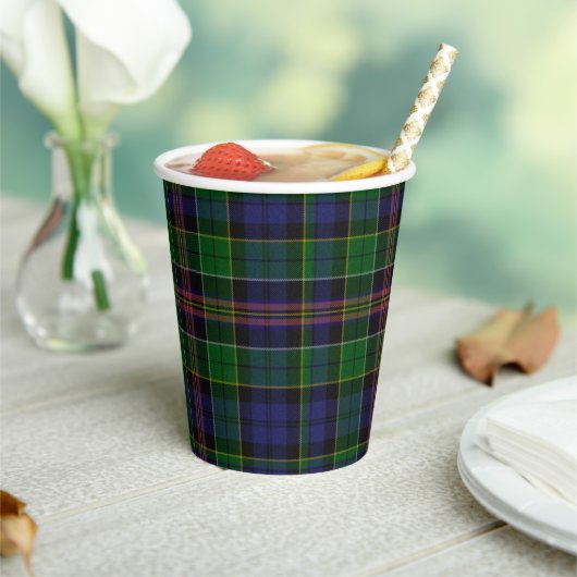 Allison Tartan Pset Paper Cups Papieren Bekers (Insitu)