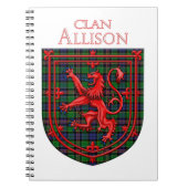 Allison Tartan Scottish Play Lion Rampant Notitieboek (Voorkant)