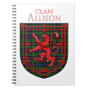 Allison Tartan Scottish Play Lion Rampant Notitieboek