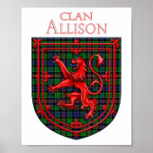Allison Tartan Scottish Play Lion Rampant Poster (Voorkant)