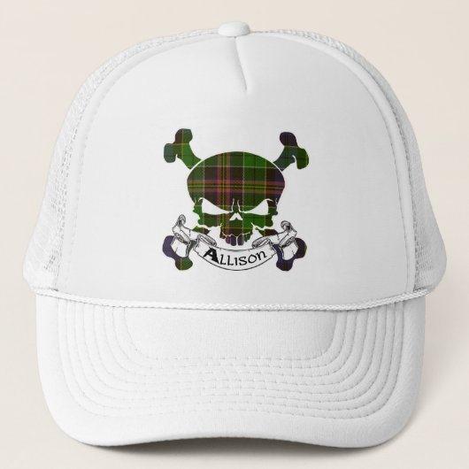 Allison Tartan Skull-Pet Trucker Pet (Voorkant)