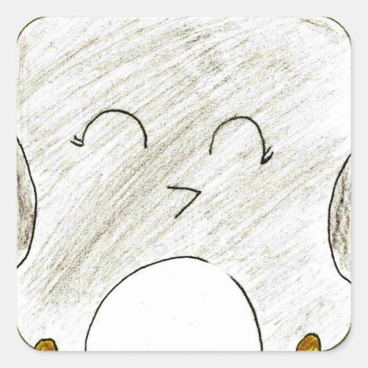 Allison: Vierkante Sticker (Voorkant)