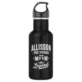 Allisson Persoonlijke naam Birthday Gift Waterfles (Voorkant)
