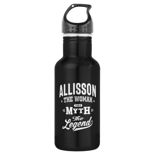 Allisson Persoonlijke naam Birthday Gift Waterfles (Voorkant)