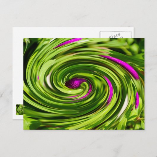 Allium Abstract Briefkaart (Voorkant / Achterkant)