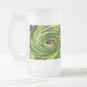 Allium Abstract gevriesde Mok glasbier (Links)