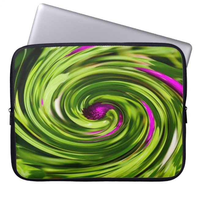 Allium Abstract Laptop Sleeve (Voorkant)
