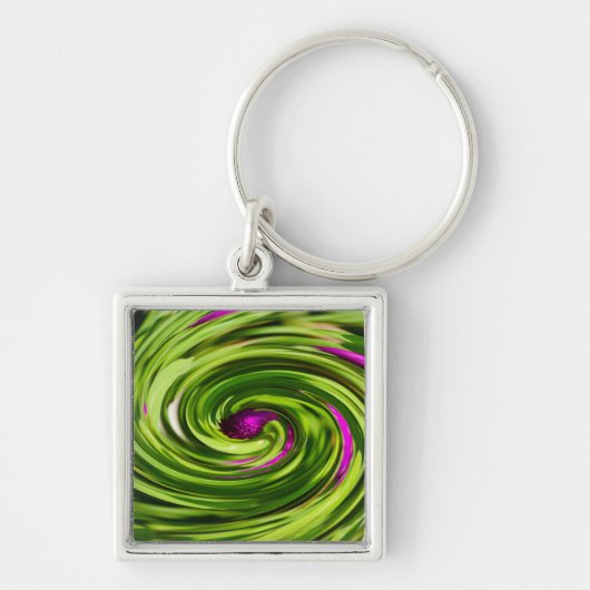 Allium Abstract Sleutelhanger (Voorkant)