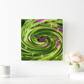 Allium Abstracte Wandklok (Huis)