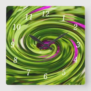 Allium Abstracte Wandklok
