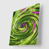 Allium Abstracte Wandklok (Hoek)